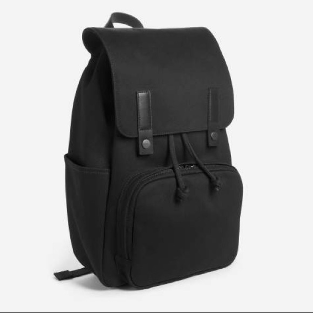 Everlane Modern Black Snap Backpack